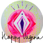 happy vagina logo von Tina Molin zeigt das weibliche Geschlecht in seiner schönsten Farben