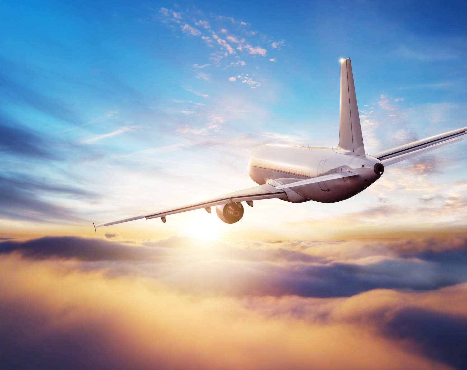 Flugzeug als Symbol für Sex über den Wolken
